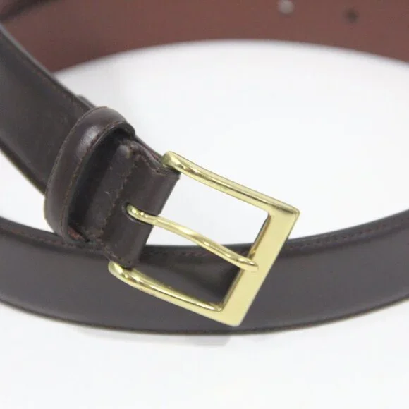 Coach Vintage Belt Men sz 38 Brown Leather Brass Buckle Classic style - Picture 6 of 10